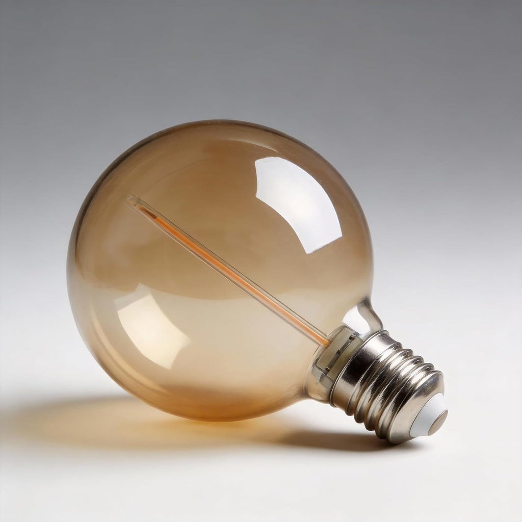 Dimmable Large Globe Light Bulbs, G30 E26 Amber 2200K Warm White 4W