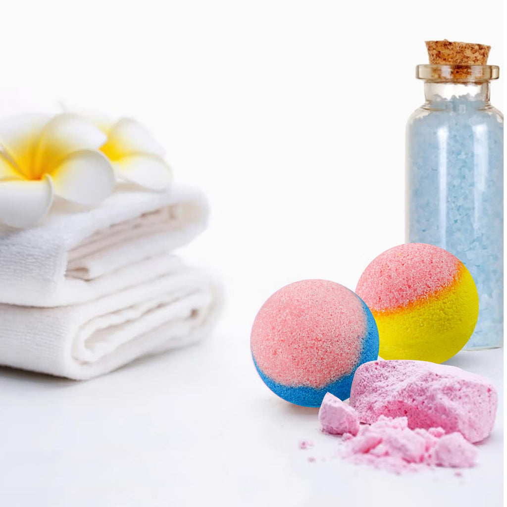 Luxury Bath Bombs Gift Set - 54pcs, 9 Aromas, Natural Spa Quality