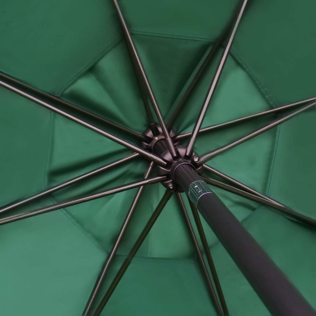 9' Patio Umbrella Outdoor Table Umbrella with 8 Sturdy Ribs (Dark Green)
