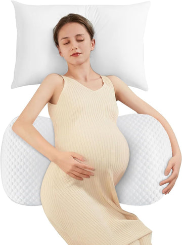 Pregnancy Pillow Cooling for Sleeping Adjustable Support Maternity Pillow | Wedge Pregnancy Pillow, W-Shaped For