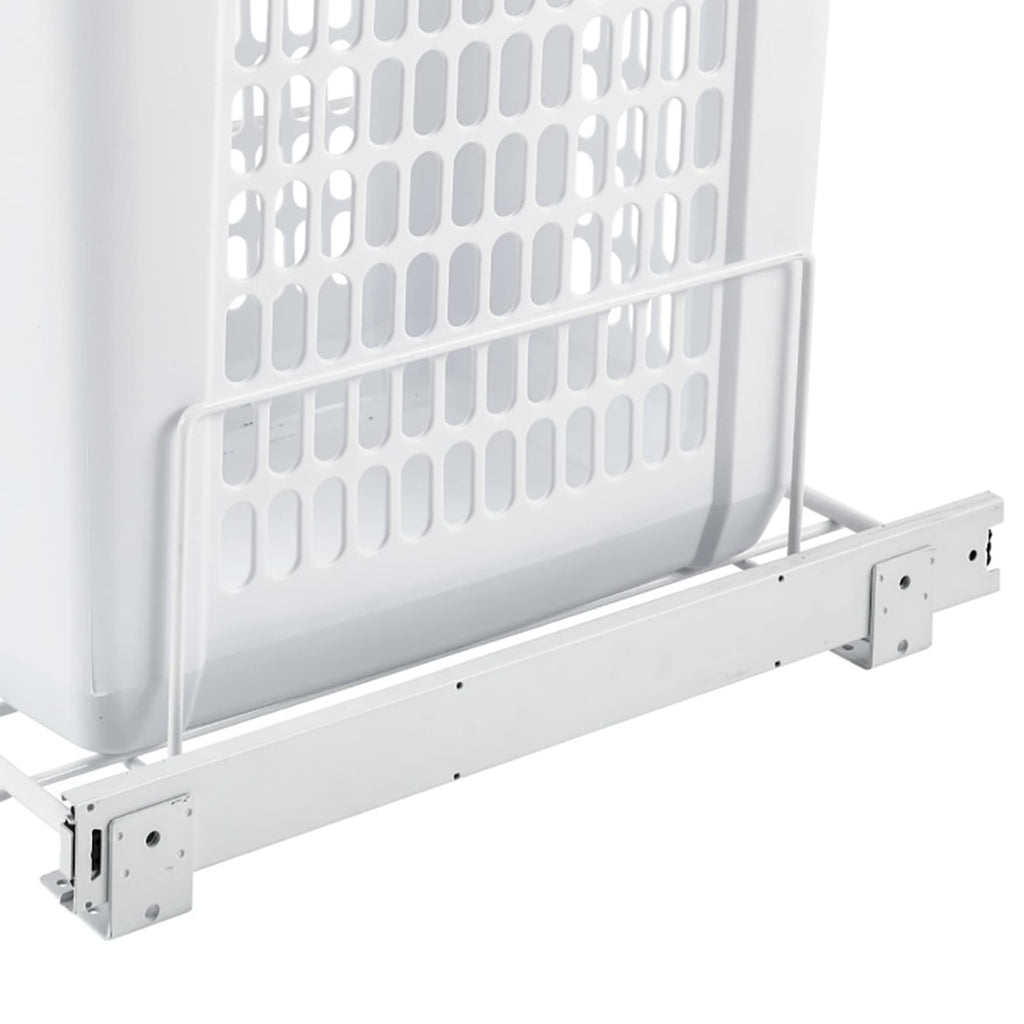Large Pullout Clothes Hamper, Steel Frame & Polymer Laundry Bin