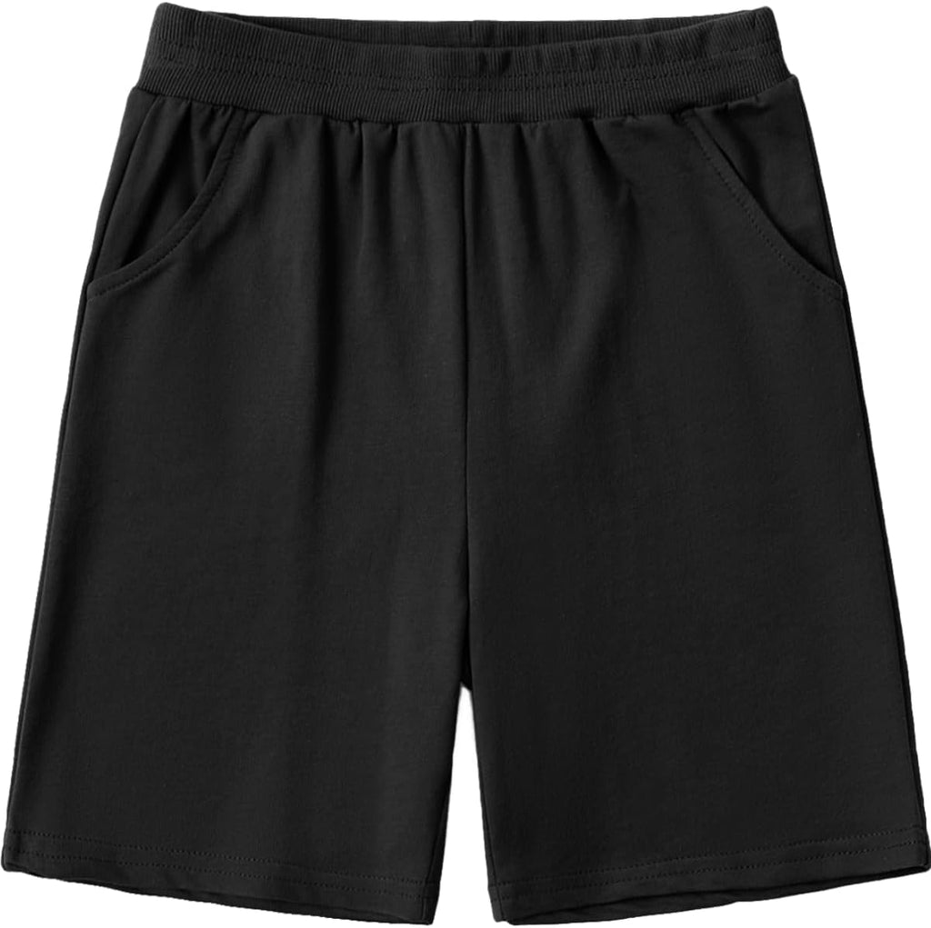 Pack Casual Toddler Boys Cotton Shorts Soft with Pockets Pull-On