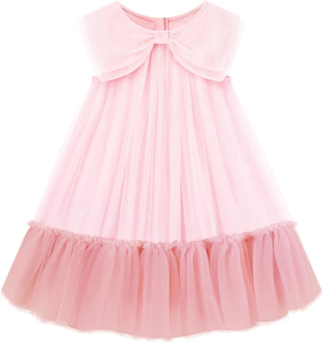 Little Girl Tulle Dress Sleeveless Toddler Girls Sundress