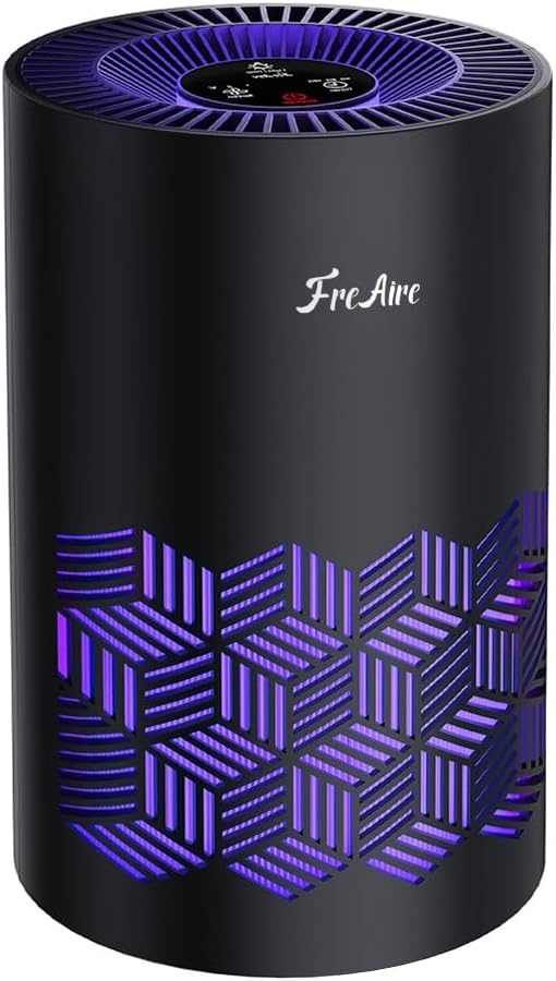 Air Purifiers for Bedroom, Air Purifiers for Home with Lights, HEPA Air Purifier Removes Dust Smoke 