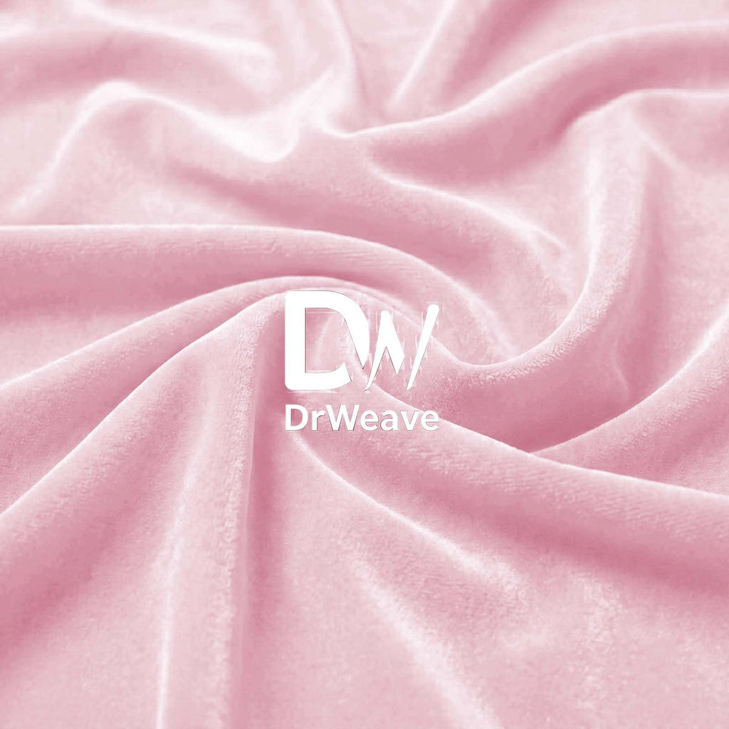 Stretch Velvet Fabric by the Yard Pink 60 Inch Wide 3 Yards