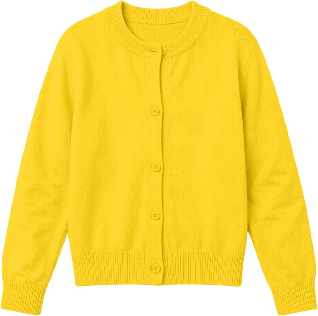Cardigan for Girls Cute Fashion Long Sleeve Button School Uniform Sweater