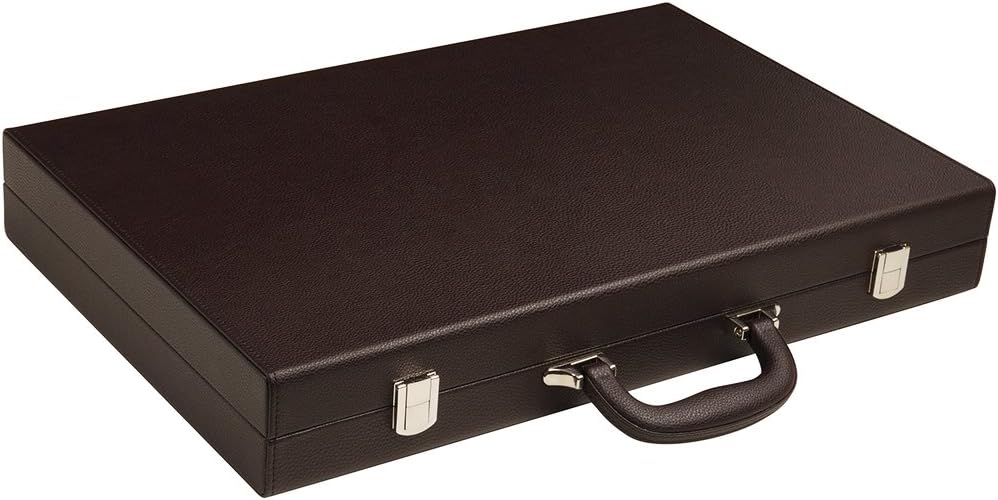 19-inch Premium Backgammon Set - Dark Brown Board