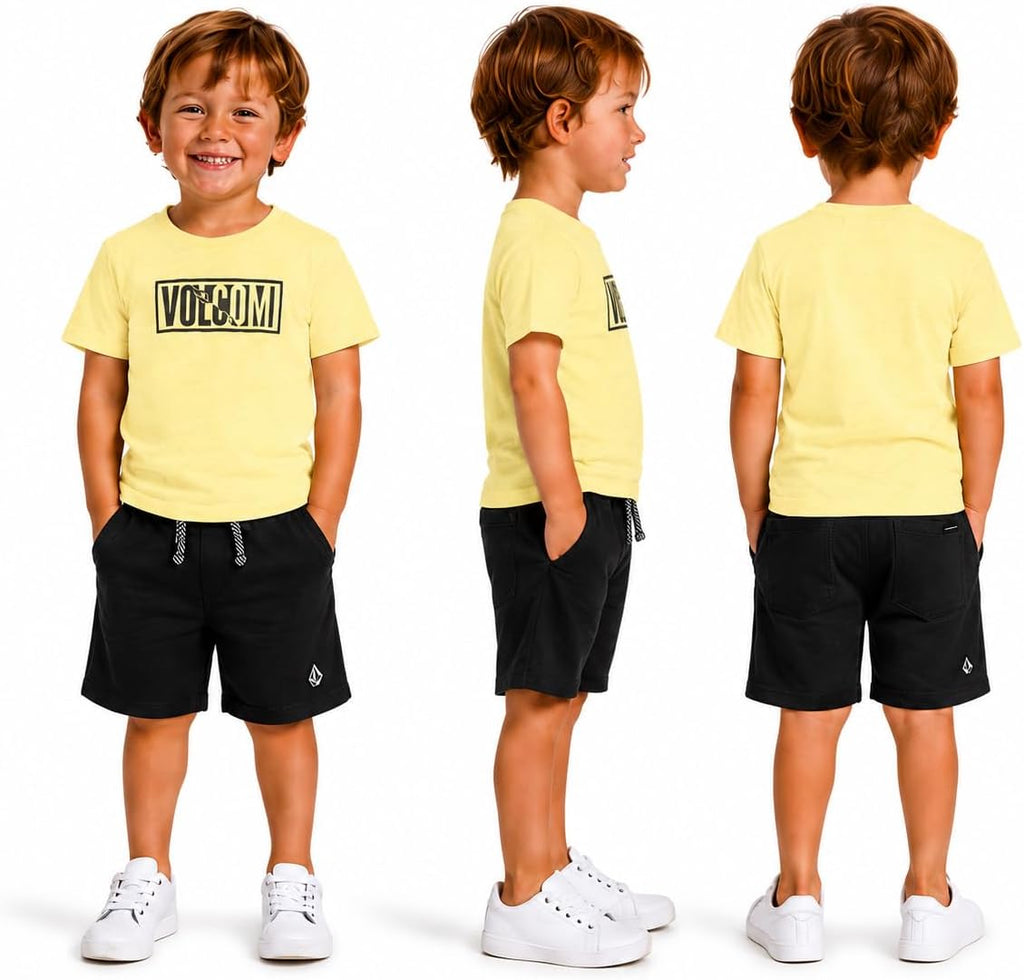 Baby Boys Piece Graphic Tees & Pull-On Shorts Set for Active Play