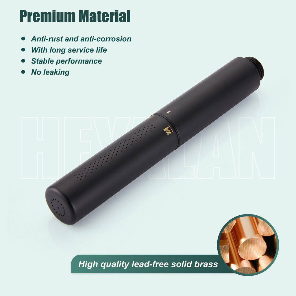 Dual-Function Handheld Shower Wand with Strong Flow, Matte Black