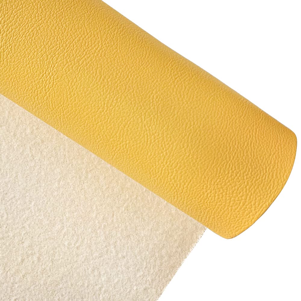 Faux Leather Fabric 1 Yard 54" x 36" Soft Solid Color Crafts Material 0.9mm Thick Perfect for Upholstery Covers