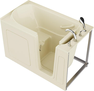 Tubs Series Wide Opening Door Right Drain Quick Fill Walk-In Soaking Tub in Biscuit Finish 32 in. x 60 in. | AMZ3260RBS