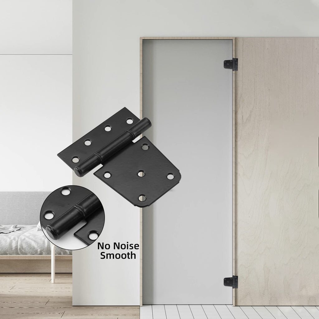 3-1/2" Heavy Duty Gate Hinges, 6 Pack T Strap Hinge