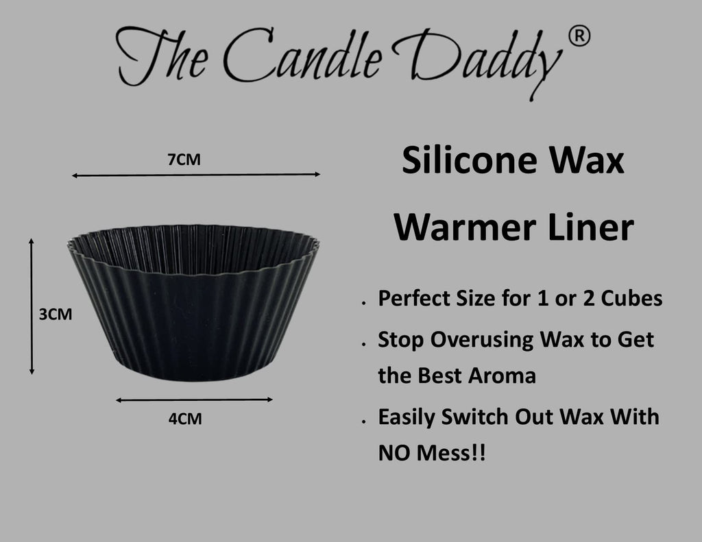 Pack of (3) Silicone Wax Warmer Liners - Re-Usuable - Must Have for All Wax Melt Users Easy Clean Up, Keep Wax