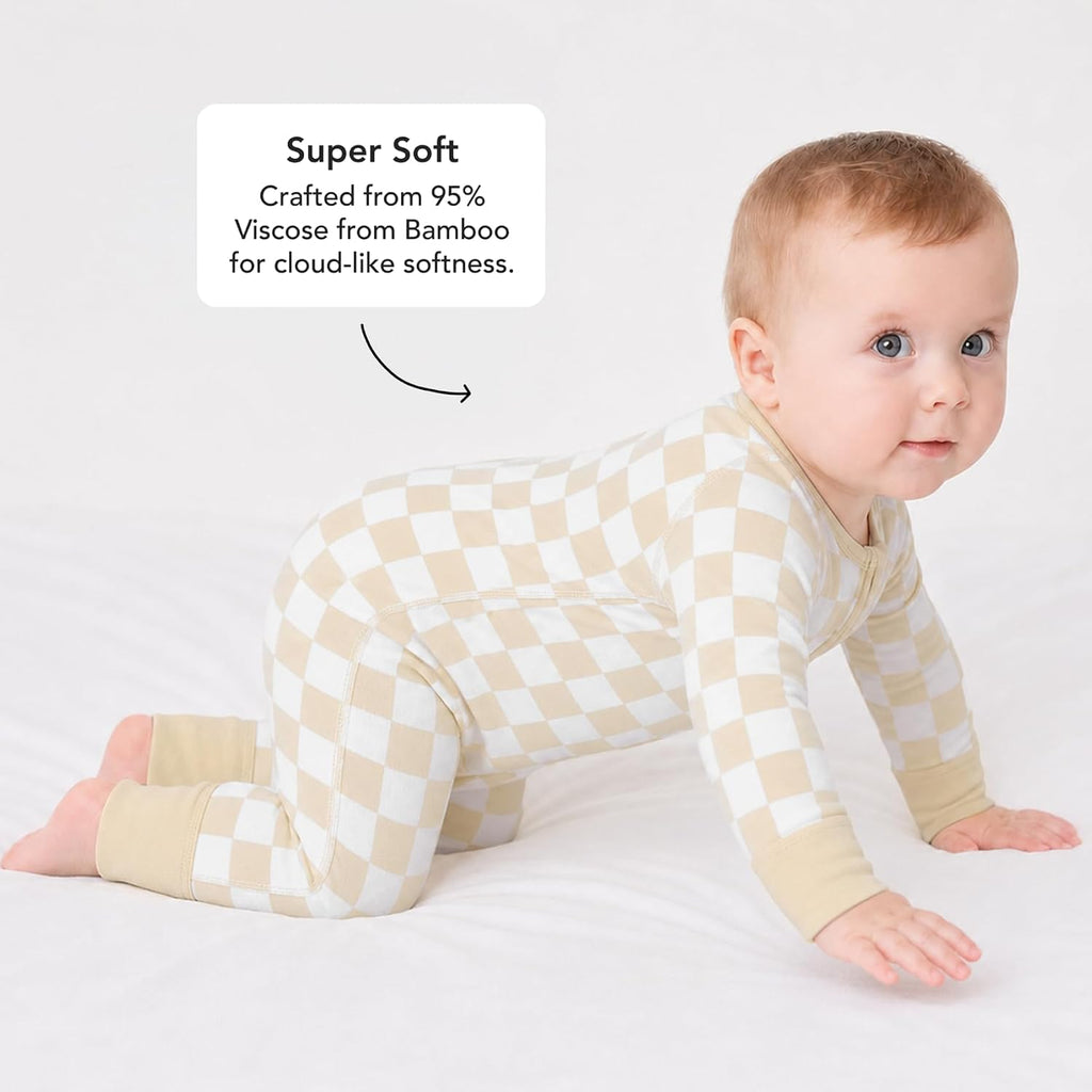 Onesie Pajamas, Viscose from Bamboo, & Sleepers