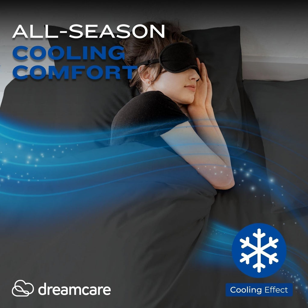 King Sheets Set - 4 pcs Breathable Cooling Sheets - up to 21" Extra Deep Pocket King Sheet Set with Side Pockets