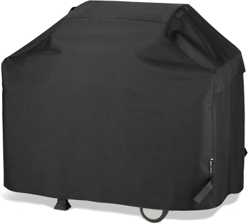 50 Inch Outdoor BBQ Grill Cover with Air Vents/Handles/Straps, Heavy Duty Waterproof, Fade Resistant, Fits for Weber