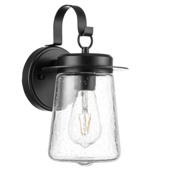 Ruttland Matte Black Industrial Wet Rated Outdoor Wall Sconce Lantern Coach Light - 51559-01