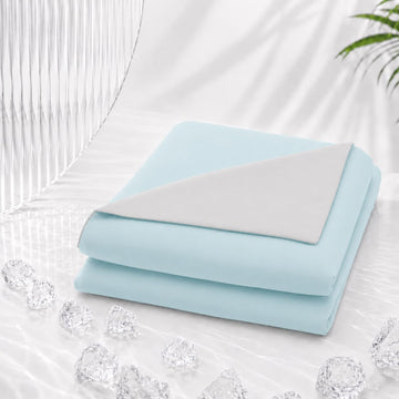 Double-Sided Cooling Comforter Queen Size, Ice Silk Summer Blanket, Smooth No-Stripes, No-Seam, Edge-Free Design