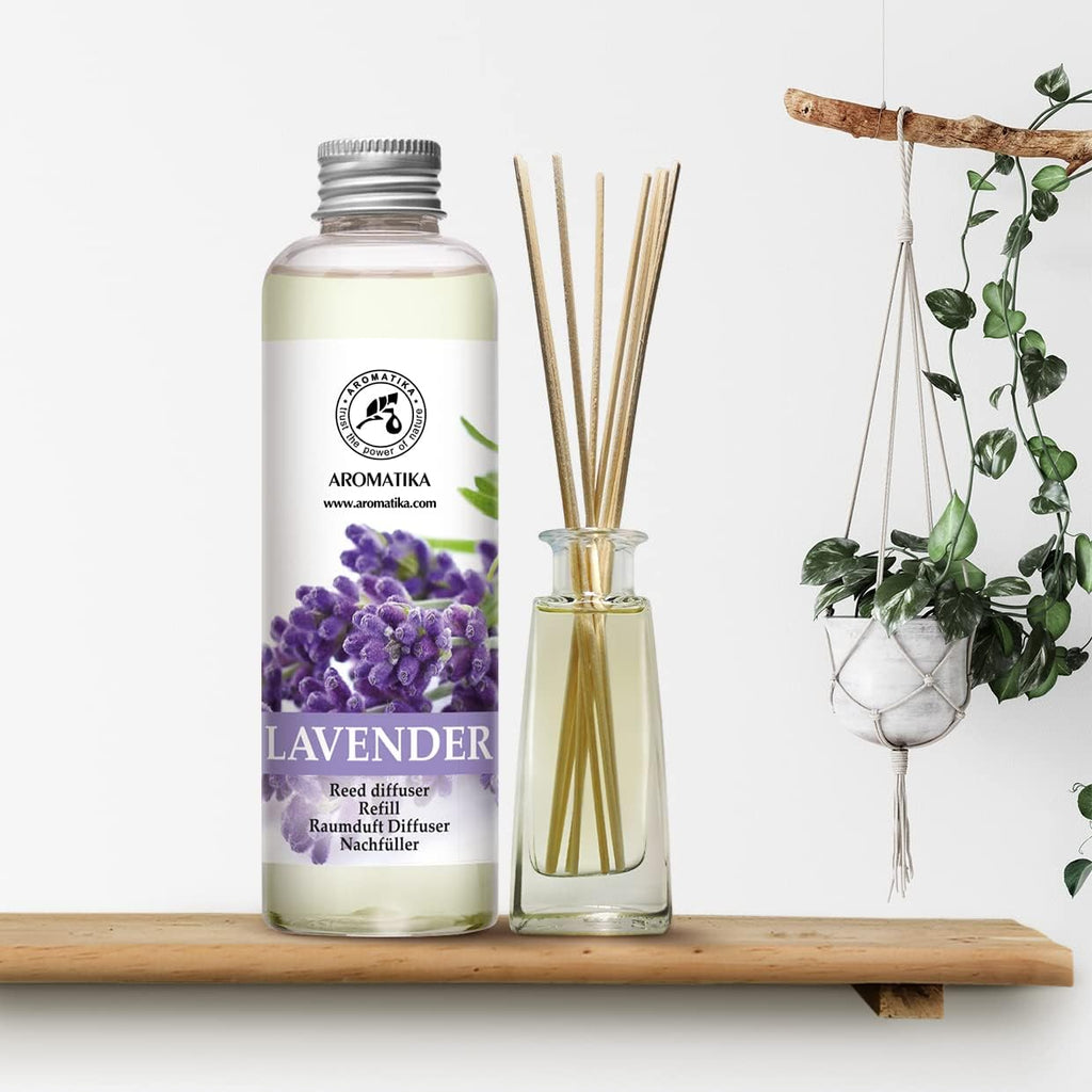 Lavender Reed Diffuser Refill 6.8 Fl Oz - Lavanda Refill - Room Fragrance Diffuser w/Natural Essential Lavender Oil