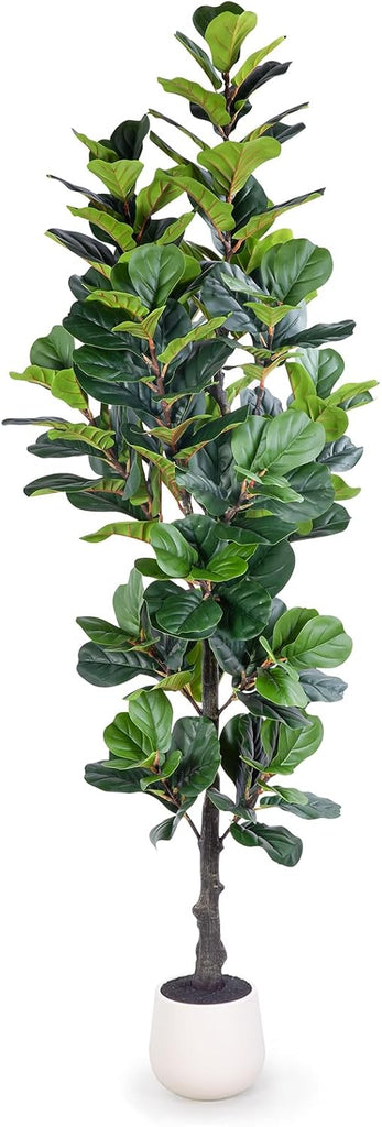 6FT Dense Fiddle Leaf Fig Tree, Tall Artificial Plant Indoor