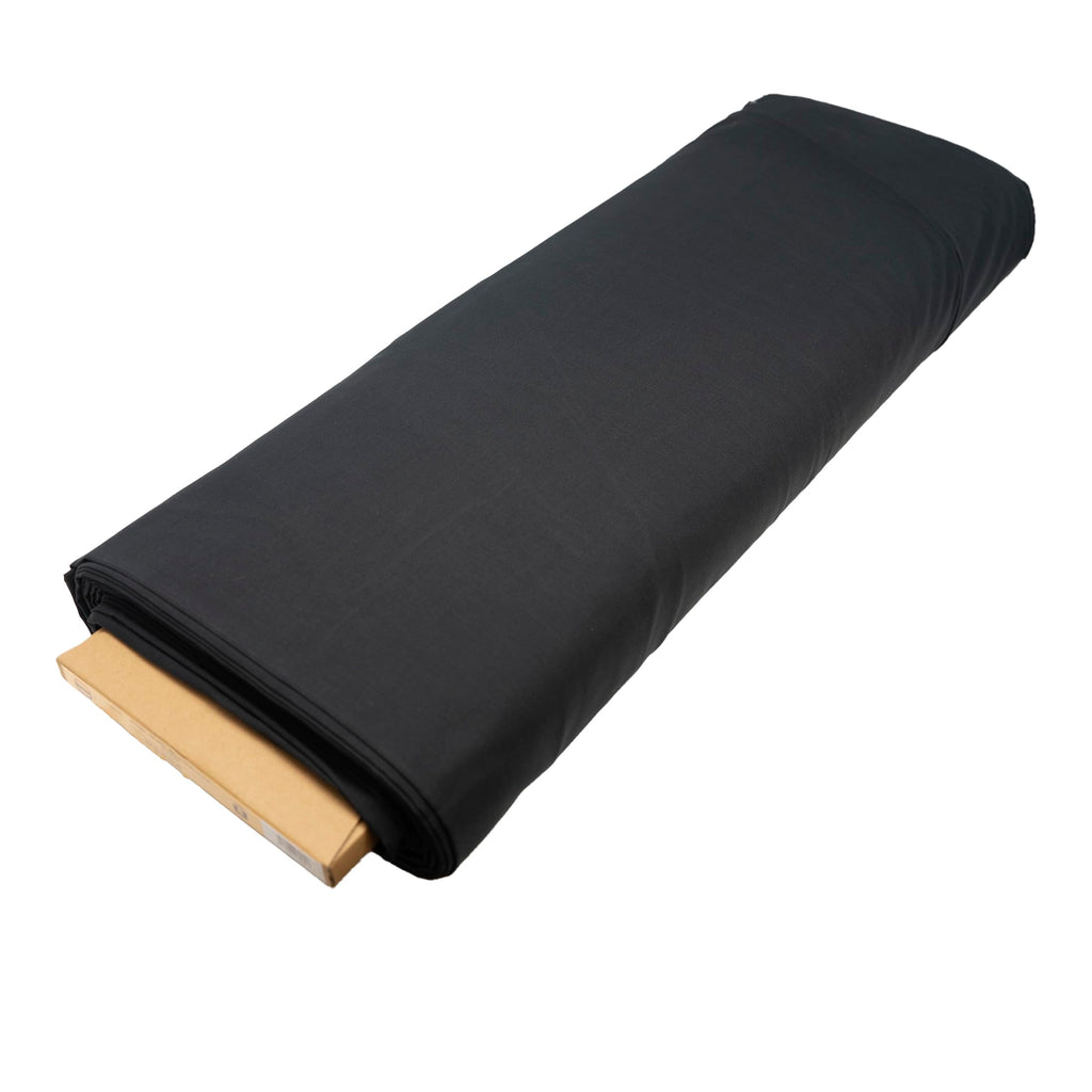 100% Cotton, 108" Wide, Preshrunk, Lightweight, Quilt Backing Fabric for Sewing and Craft Solid Black, Cut By Yard