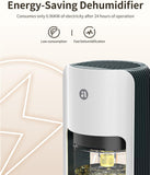 Small Dehumidifier for Bedroom, 42oz Dehumidifier with Auto Shut Off, Quiet Portable Dehumidifier for Bathroom, Closet