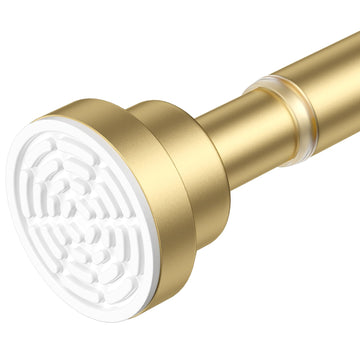 Gold Tension Curtain Rod 30-63In 1PCS, Adjustable Spring Tension Rod