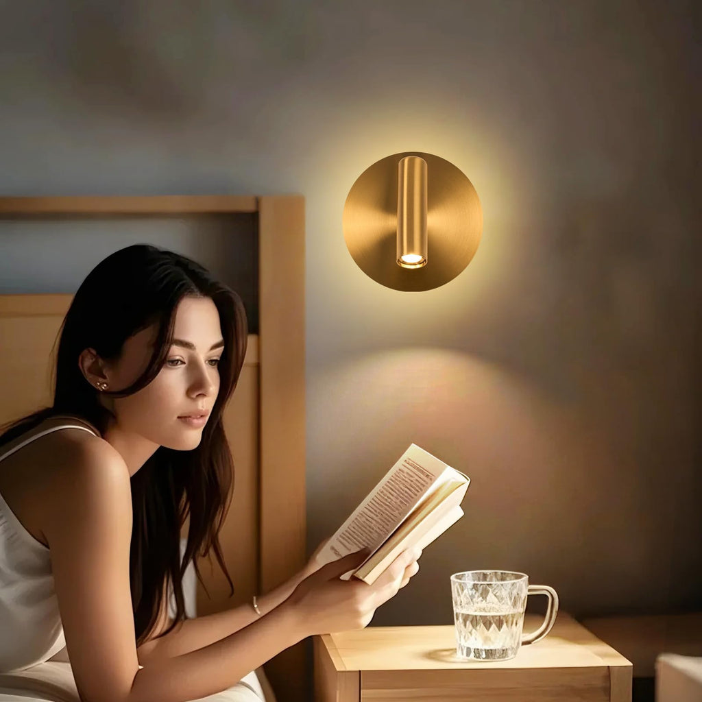 Wall Mount Reading Light, Backlight Night Wall Lamp, Hardwired Sconce with Switch, LED Wall Lighting Bedside Lamps