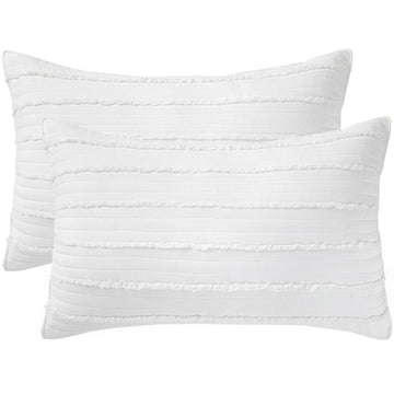 Standard Size Pillow Shams Set of 2, Ultra Soft Breathable 20 x 26 Inches Pillow Case Envelope Closure, Microfiber