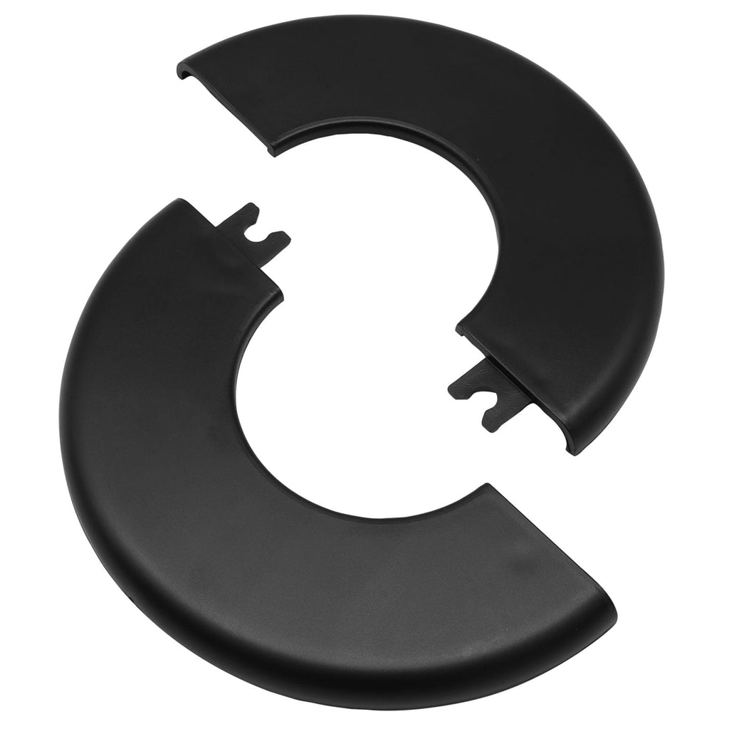 2Pcs 51MM Self-Adhesive Wall Split Flange, Black
