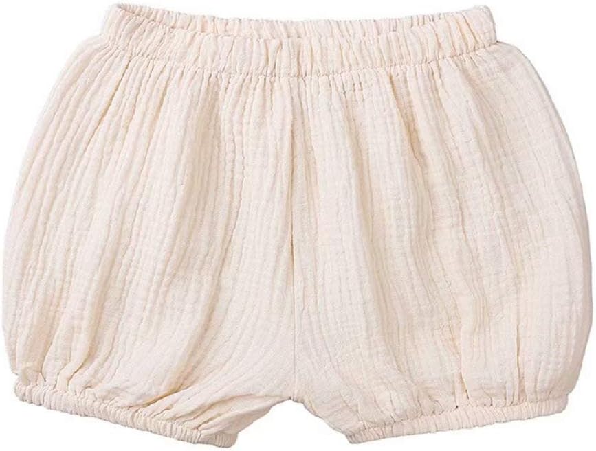 Toddler Cotton Linen Clothes Sets Baby Boy Girls Long Sleeve Tops Shirts + Bloomer Shorts 2Pcs Outfit
