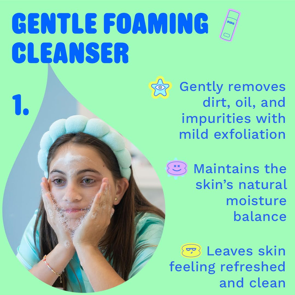 Skincare Cleanser, Moisturizer & Facial Mist Girls Birthday Gift Set