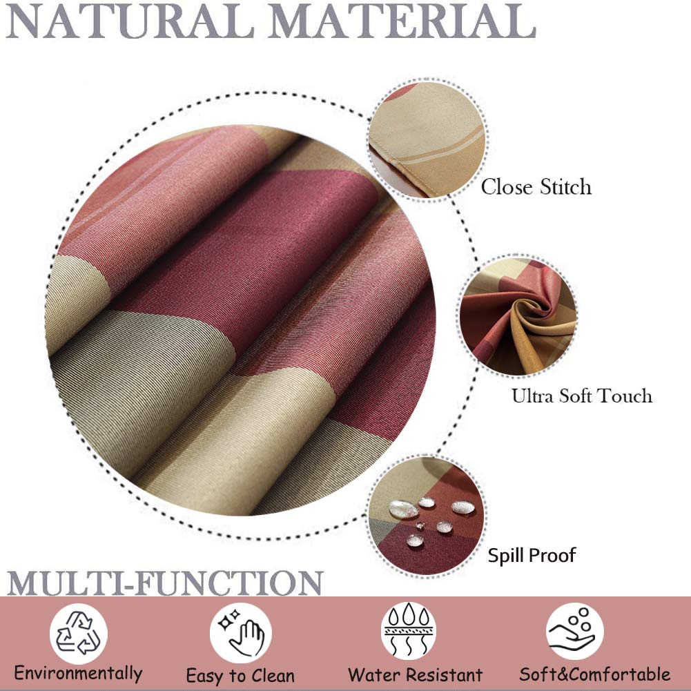 Rectangle Tablecloth 60 x 84 Inch, Red, Checkered Table Cloths