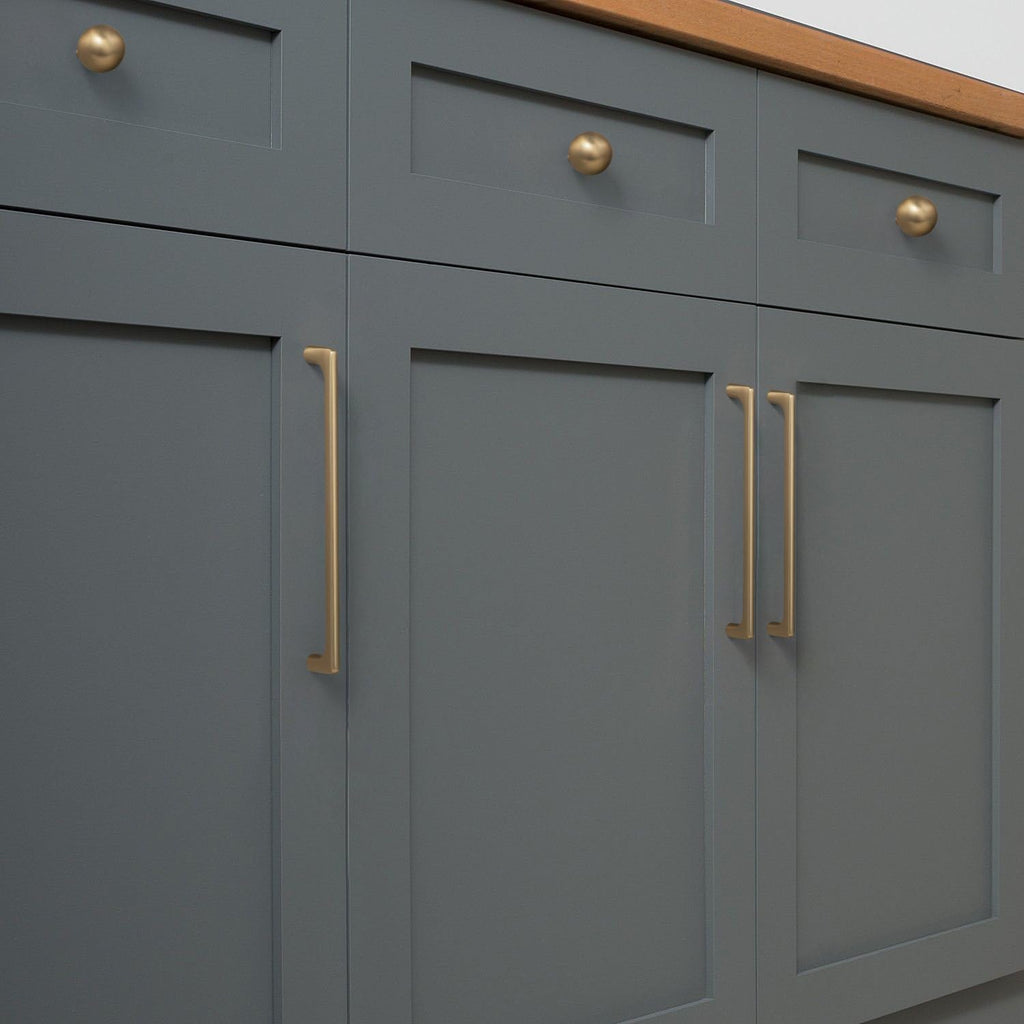 Champagne Bronze Cabinet Pulls with 7.6''(192mm) Hole Centers, Modern Style Zinc Alloy Cabinet Handles for