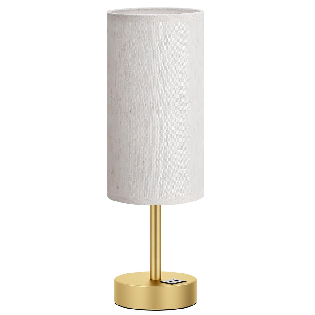 Bedside Table Lamp - 3-Way Dimmable Touch Lamp, USB A+C