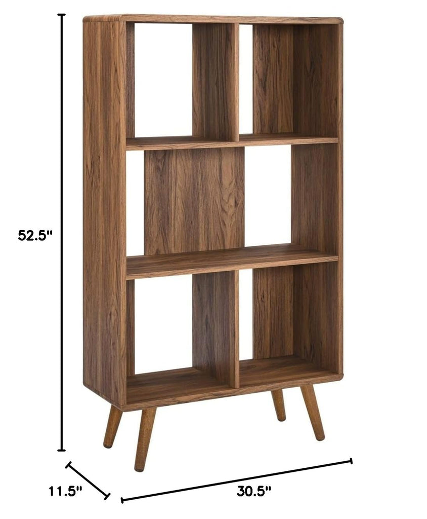 Transmit 31" Wood Bookcase, Walnut