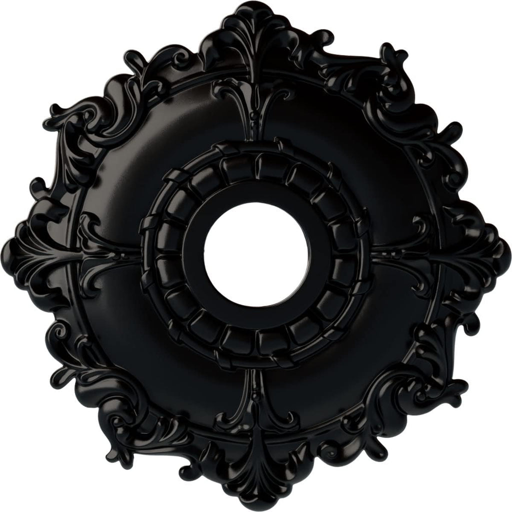 Riley Ceiling Medallion, Jet Black