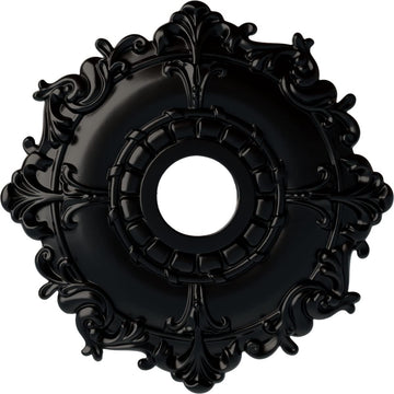 Riley Ceiling Medallion, Jet Black