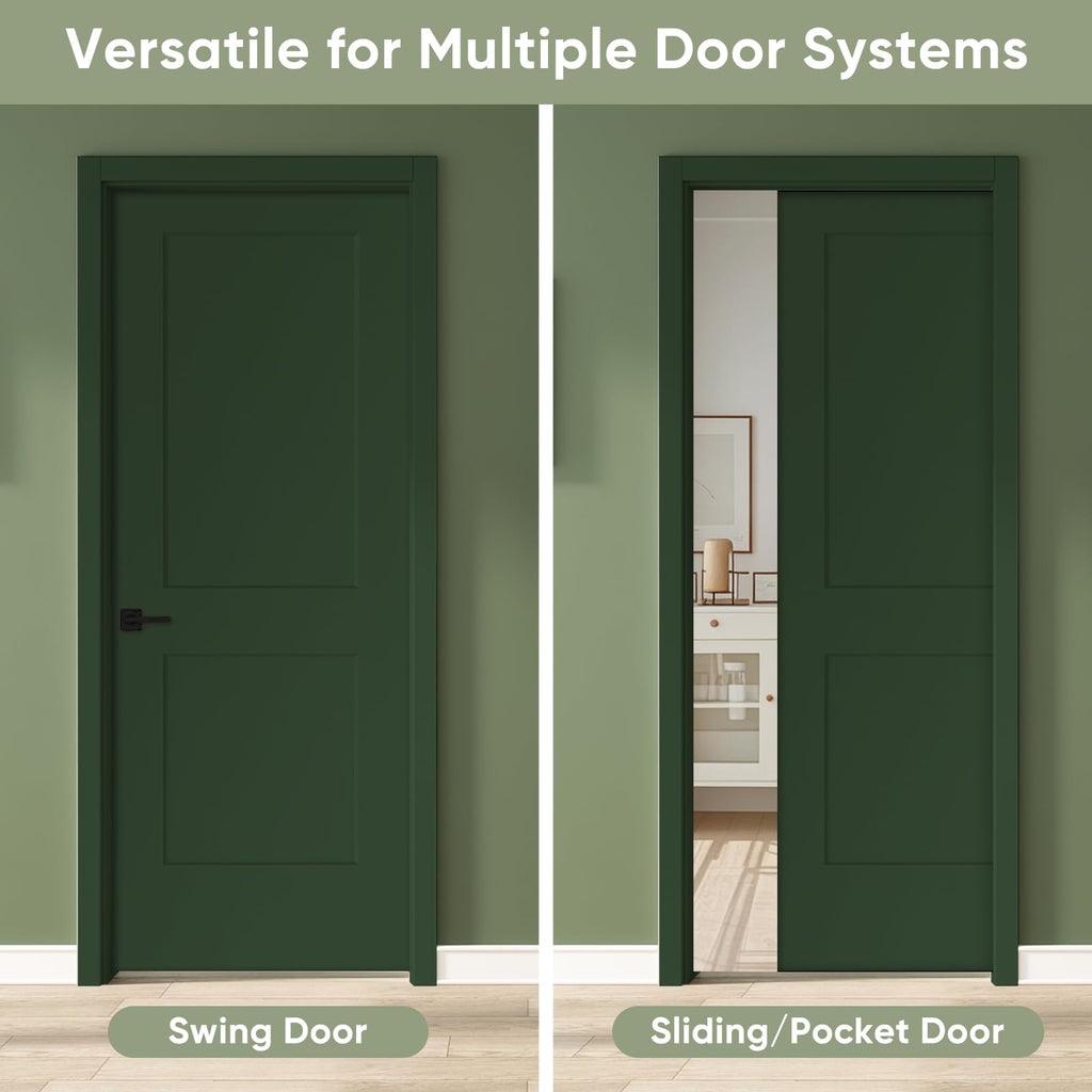 30x80 in 2-Panel White Primed Interior Door Panel