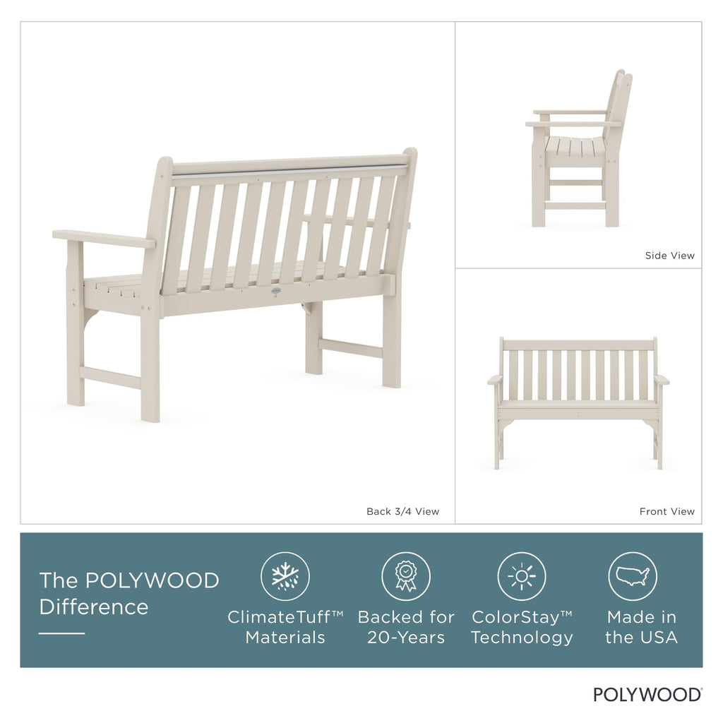 Vineyard 48-Inch Bench, Sand