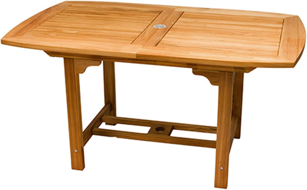 Rectangular Family Expansion Teak Table, 60/78-Inch