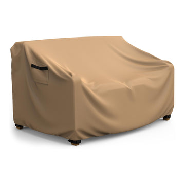 3-Seater Waterproof Outdoor Couch Cover 78"L×33"D×32"H Brown