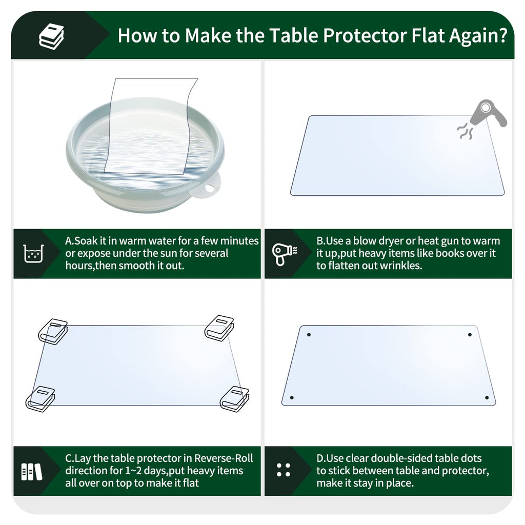 38x84 Inch Transparent Coffee Table Protector Wipeable Vinyl Top Protector Clear Plastic PVC Tablecloth Glass Dinner