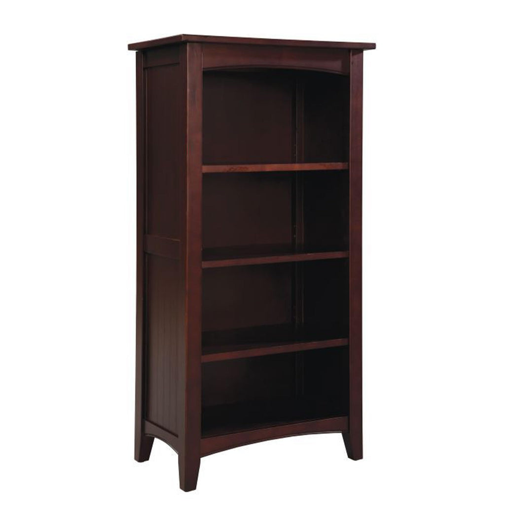 Shaker Cottage 4-Shelf Bookcase, Espresso, 22"W x 48"H