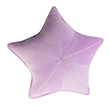 Starfish Shell Pillow Floor Pillow Sofa Cushion Reading Pillow Car Cushion (Light Purple, 19.6in)