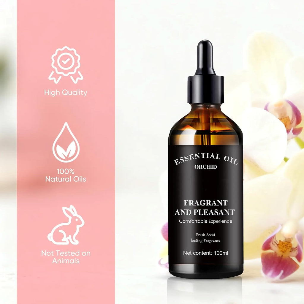 Orchid Fragrance Oil 100ml, Multi-Use Scent for Diffuser & DIY Candle Soap