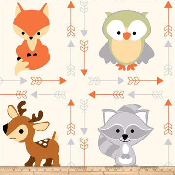 Animal Buddies Anti-Pill Premium Fleece Fabric, by the Yard