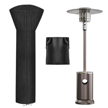 Waterproof Patio Heater Covers with Zipper and Storage Bag