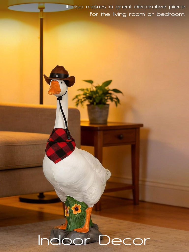 Premium Adjustable Large 23 Inch Porch Goose Statue