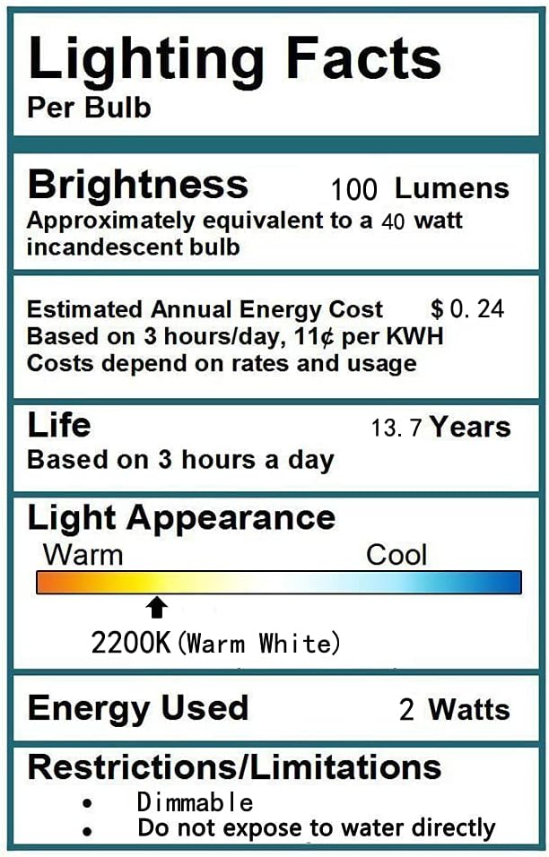 T45 E26 Amber Antique LED Edison Light Bulb,T14 LED Tubular Vintage Antique Dimmable led Bulb,2 Watt 120V 2200K Warm